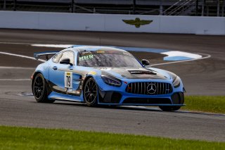 #79 Mercedes-AMG GT4 of Christopher Gumprecht and Kyle Marcelli, RENNtech Motorsports, SL, Pirelli GT4 America, SRO, Indianapolis Motor Speedway, Indianapolis, IN, USA, October 2021
 | Brian Cleary/SRO