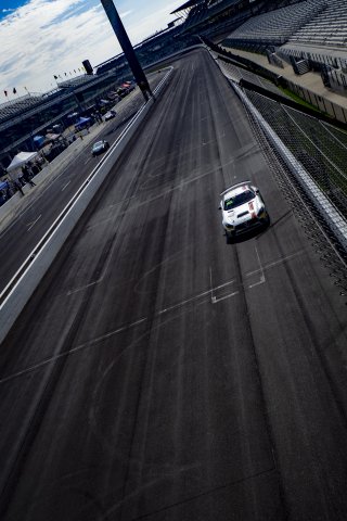 #35 Mercedes-AMG GT4 of Michai Stephens and Colin Mullan, Conquest Racing West, Silver, Pirelli GT4 America, SRO, Indianapolis Motor Speedway, Indianapolis, IN, USA, October 2021 | Brian Cleary/SRO