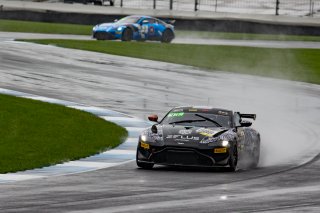 #888 Aston Martin Vantage AMR GT4 of Sean Whalen and Tigh Isaac, Zelus Motorsports, AM, Pirelli GT4 America, SRO, Indianapolis Motor Speedway, Indianapolis, IN, USA, October 2021
 | Brian Cleary/SRO