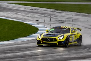 #39 Mercedes-AMG GT4 of Chris Cagnazzi and Guy Cosmo, RENNtech Motorsports, Pro-Am, Pirelli GT4 America, SRO, Indianapolis Motor Speedway, Indianapolis, IN, USA, October 2021
 | Brian Cleary/SRO