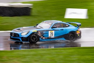 #79 Mercedes-AMG GT4 of Christopher Gumprecht and Kyle Marcelli, RENNtech Motorsports, SL, Pirelli GT4 America, SRO, Indianapolis Motor Speedway, Indianapolis, IN, USA, October 2021
 | Brian Cleary/SRO