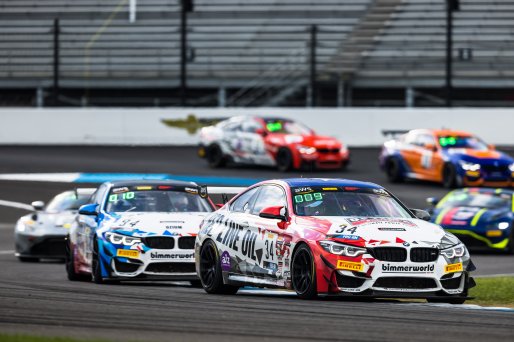 BimmerWorld Racing, IN, Indianapolis, Indianapolis Motor Speedway, October 2021#34 BMW M4 GT4 of James Walker and Bill Auberlen, Pirelli GT4 America, Pro_am, SRO, USA
 | Fabian Lagunas/SRO