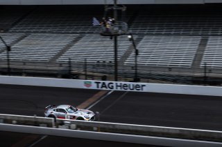 #35 Mercedes-AMG GT4 of Michai Stephens and Colin Mullan, Conquest Racing West, Silver, Pirelli GT4 America, SRO, Indianapolis Motor Speedway, Indianapolis, IN, USA, October 2021 | Fabian Lagunas/SRO