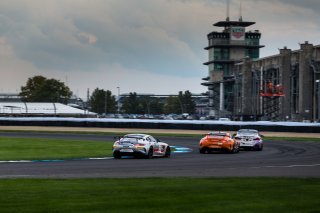 #35 Mercedes-AMG GT4 of Michai Stephens and Colin Mullan, Conquest Racing West, Silver, Pirelli GT4 America, SRO, Indianapolis Motor Speedway, Indianapolis, IN, USA, October 2021 | Fabian Lagunas/SRO