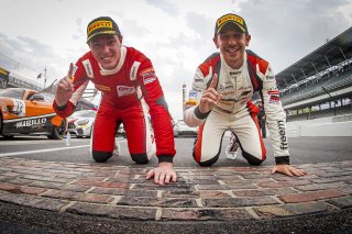 #35 Mercedes-AMG GT4 of Michai Stephens and Colin Mullan, Conquest Racing West, Silver, Pirelli GT4 America, SRO, Indianapolis Motor Speedway, Indianapolis, IN, USA, October 2021 | SRO Motorsports Group