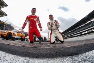 #35 Mercedes-AMG GT4 of Michai Stephens and Colin Mullan, Conquest Racing West, Silver, Pirelli GT4 America, SRO, Indianapolis Motor Speedway, Indianapolis, IN, USA, October 2021 | SRO Motorsports Group