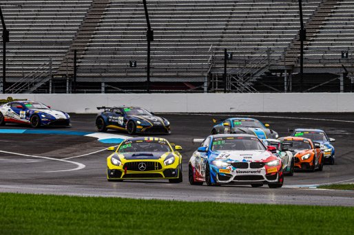 #94 BMW M4 GT4 of Chandler Hull and Jon Miller, BimmerWorld Racing, SL, Pirelli GT4 America, SRO, Indianapolis Motor Speedway, Indianapolis, IN, USA, October 2021
 | Sarah Weeks/SRO             