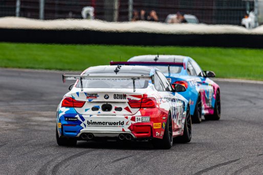 #94 BMW M4 GT4 of Chandler Hull and Jon Miller, BimmerWorld Racing, SL, Pirelli GT4 America, SRO, Indianapolis Motor Speedway, Indianapolis, IN, USA, October 2021
 | Sarah Weeks/SRO             