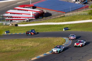 #68 Toyota GR Supra GT4 of Kevin Conway and John Geesbreght, Smooge Racing, GT4 America, Silver, #21 Toyota GR Supra GT4 of Nick Shanny and Terry Borcheller, Accelerating Performance, Am, SRO America, Sonoma Raceway, Sonoma, CA, April  2022.
 | Regis Lefebure/SRO