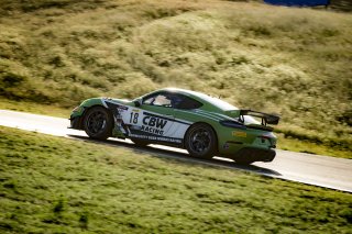 #18 Porsche 718 Cayman GT4 RS Clubsport of Eric Filgueiras and Steven McAleer, RS1, GT4 America, Pro-Am, SRO America, Sonoma Raceway, Sonoma, CA, April  2022.
 | Brian Cleary/SRO