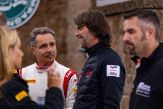 Stephan Ratel  with #61 Ferrari 488 GT3 of Jean-Claude Said and Conrad Grunewald, AF Corse, GT World Challenge America, Am, Stephan Ratel SRO America, Sonoma Raceway, Sonoma, CA, April  2022.
 | @RegisLefebure.com
