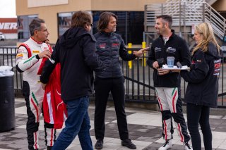 Stephan Ratel  and #61 Ferrari 488 GT3 of Jean-Claude Said and Conrad Grunewald, AF Corse, GT World Challenge America, Am
 | @RegisLefebure.com