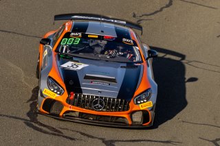 #35 Mercedes-AMG GT4 of Josh Hurley and Manny Franco, Conquest Racing, GT4 America, Silver, SRO America, Sonoma Raceway, Sonoma, CA, April  2022.
 | RegisLefebure/SRO