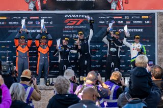 GT4 America podium #36 BMW M4 GT4 of James Clay and Charlie Postins, BimmerWorld, GT4 America, Am, SRO America, Sonoma Raceway, Sonoma, CA, April  2022.
 | RegisLefebure/SRO