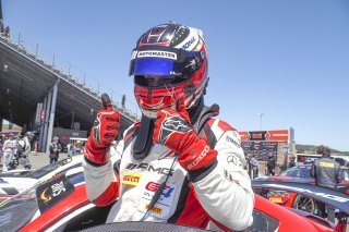 #34 Mercedes-AMG GT4 of Gavin Sanders and Michai Stephens, Conquest Racing/WF Motorsports, GT4 America, Silver, SRO America, Sonoma Raceway, Sonoma, CA, April  2022.
 | Brian Cleary/SRO