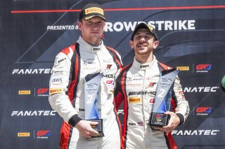 #34 Mercedes-AMG GT4 of Gavin Sanders and Michai Stephens, Conquest Racing/WF Motorsports, GT4 America, Silver, SRO America, Sonoma Raceway, Sonoma, CA, April  2022.
 | Brian Cleary/SRO
