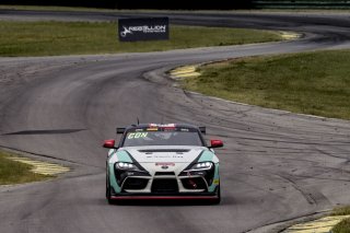 #68 Toyota GR Supra GT4 of Kevin Conway and John Geesbreght, Smooge Racing, GT4 America, Silver, SRO America, VIR, Virginia International Rcaeway, Alton, Virginia, June 2022.
 | Brian Cleary/SRO