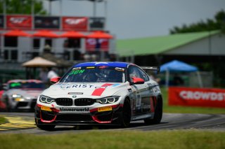 #82 BMW M4 GT4 of James Walker Jr. and Devin Jones, BimmerWorld, GT4 America, Pro-Am, SRO America, VIR, Virginia International Rcaeway, Alton, Virginia, June 2022.
 | Fred Hardy/SRO