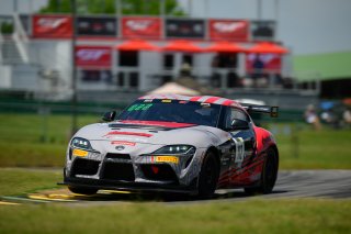 #112 Toyota GR Supra GT4 of Dominc Starkweather and Ryan Dexter, Dexter Racing, GT4 America, Pro-Am, SRO America, VIR, Virginia International Rcaeway, Alton, Virginia, June 2022.
 | Fred Hardy/SRO