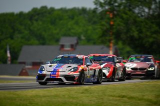 #17 Porsche 718 Cayman GT4 RS Clubsport of Dr. James Rappaport and Todd Hetherington, The Racers Group, GT4 America, Am, SRO America, VIR, Virginia International Rcaeway, Alton, Virginia, June 2022.
 | Fred Hardy/SRO