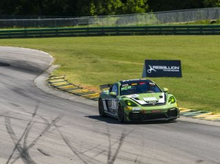 #18 Porsche 718 Cayman GT4 RS Clubsport of Eric Filgueiras and Steven McAleer, RS1, GT4 America, Pro-Am, SRO America, VIR, Virginia International Rcaeway, Alton, Virginia, June 2022.
 | SRO Motorsports Group