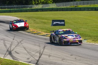 #66 Porsche 718 Cayman GT4 RS Clubsport of Derek DeBoer and Jason Alexandris, The Racers Group, GT4 America, Am, SRO America, VIR, Virginia International Rcaeway, Alton, Virginia, June 2022.
 | SRO Motorsports Group