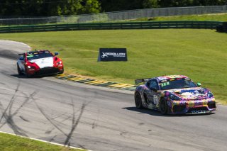 #66 Porsche 718 Cayman GT4 RS Clubsport of Derek DeBoer and Jason Alexandris, The Racers Group, GT4 America, Am, SRO America, VIR, Virginia International Rcaeway, Alton, Virginia, June 2022.
 | SRO Motorsports Group