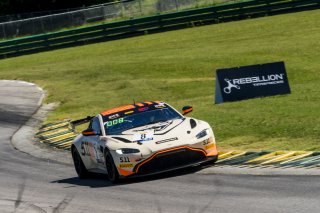 #8 Aston Martin Vantage AMR GT4 of Elias Sabo and Andy Lee, Flying Lizards Motorsports, GT4 America, Pro-Am, SRO America, VIR, Virginia International Rcaeway, Alton, Virginia, June 2022.
 | SRO Motorsports Group