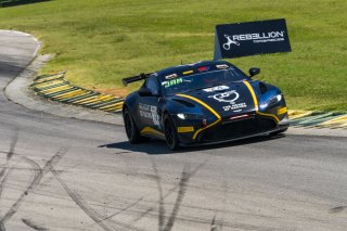 #25 Aston Martin Vantage AMR GT4 of Gray Newell and Ian James, Heart of Racing Team, GT4 America, Pro-Am, SRO America, VIR, Virginia International Rcaeway, Alton, Virginia, June 2022.
 | SRO Motorsports Group