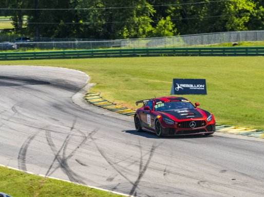 #89 Mercedes-AMG GT4 of Custodio Toledo, RENNtech Motorsports, GT America Powered by AWS, GT4, SRO America, VIR, Virginia International Rcaeway, Alton, Virginia, June 2022. | Grier Martin/SRO