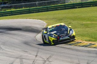 #47 Porsche 718 Cayman GT4 RS Clubsport of Scott Noble and Jason Hart, NOLASPORT, GT4 America, Pro-Am, SRO America, VIR, Virginia International Rcaeway, Alton, Virginia, June 2022. | Grier Martin/SRO