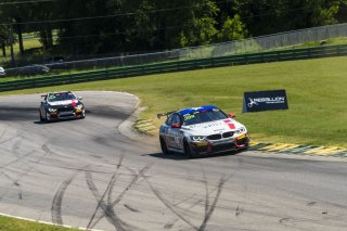 #82 BMW M4 GT4 of James Walker Jr. and Devin Jones, BimmerWorld, GT4 America, Pro-Am, SRO America, VIR, Virginia International Rcaeway, Alton, Virginia, June 2022. | Grier Martin/SRO