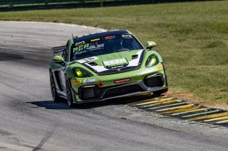 #18 Porsche 718 Cayman GT4 RS Clubsport of Eric Filgueiras and Steven McAleer, RS1, GT4 America, Pro-Am, SRO America, VIR, Virginia International Rcaeway, Alton, Virginia, June 2022.
 | Brian Cleary/SRO