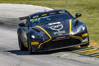 #25 Aston Martin Vantage AMR GT4 of Gray Newell and Ian James, Heart of Racing Team, GT4 America, Pro-Am, SRO America, VIR, Virginia International Rcaeway, Alton, Virginia, June 2022.
 | Brian Cleary/SRO