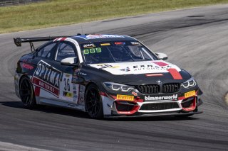 #36 BMW M4 GT4 of James Clay and Charlie Postins, BimmerWorld, GT4 America, Am, SRO America, VIR, Virginia International Rcaeway, Alton, Virginia, June 2022.
 | Brian Cleary/SRO