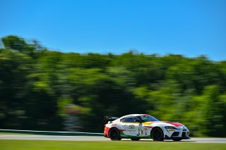 #21 Toyota GR Supra GT4 of Nick Shanny and Terry Borcheller, Accelerating Performance, GT4 America, Am, SRO America, VIR, Virginia International Rcaeway, Alton, Virginia, June 2022.
 | Fred Hardy/SRO