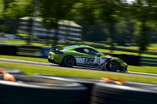 #18 Porsche 718 Cayman GT4 RS Clubsport of Eric Filgueiras and Steven McAleer, RS1, GT4 America, Pro-Am, SRO America, VIR, Virginia International Rcaeway, Alton, Virginia, June 2022.
 | James Lietz/SRO