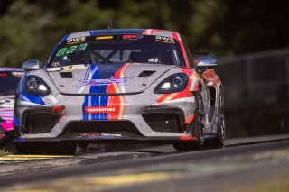 #17 Porsche 718 Cayman GT4 RS Clubsport of Dr. James Rappaport and Todd Hethington, The Racers Group, GT4 America, Am, SRO America, VIR, Virginia International Rcaeway, Alton, Virginia, June 2022.
 | Regis Lefebure/SRO