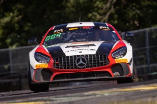 #34 Mercedes-AMG GT4 of Gavin Sanders and Michai Stephens, Conquest Racing/WF Motorsports, GT4 America, Silver, SRO America, VIR, Virginia International Rcaeway, Alton, Virginia, June 2022.
 | Regis Lefebure/SRO