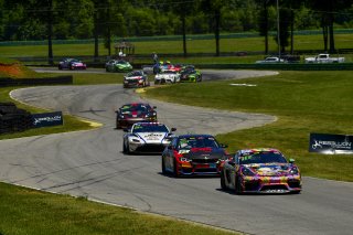 #66 Porsche 718 Cayman GT4 RS Clubsport of Derek DeBoer and Jason Alexandris, The Racers Group, GT4 America, Am, SRO America, VIR, Virginia International Rcaeway, Alton, Virginia, June 2022.
 | James Lietz/SRO