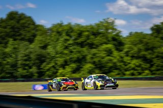 #47 Porsche 718 Cayman GT4 RS Clubsport of Scott Noble and Jason Hart, NOLASPORT, GT4 America, Pro-Am, SRO America, VIR, Virginia International Rcaeway, Alton, Virginia, June 2022.
 | Regis Lefebure/SRO