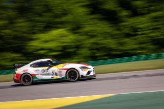 #21 Toyota GR Supra GT4 of Nick Shanny and Terry Borcheller, Accelerating Performance, GT4 America, Am, SRO America, VIR, Virginia International Rcaeway, Alton, Virginia, June 2022.
 | Regis Lefebure/SRO