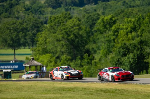 #32 Mercedes-AMG GT4 of Kris Wilson and Cole Ciraulo, Snow Brothers Racing, GT4 America, Pro-Am, SRO America, VIR, Virginia International Rcaeway, Alton, Virginia, June 2022.
 | Regis Lefebure/SRO