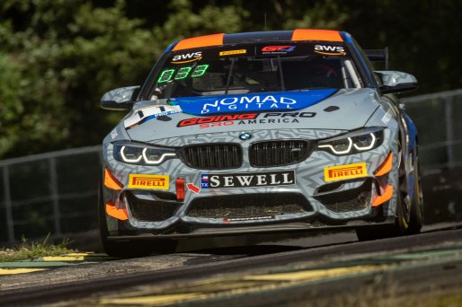 #11 BMW M4 GT4 of Damon Surzyshyn and Gregory Liefoughe, Fast Track Racing, GT4 America, Pro-Am, SRO America, VIR, Virginia International Rcaeway, Alton, Virginia, June 2022.
 | Regis Lefebure/SRO