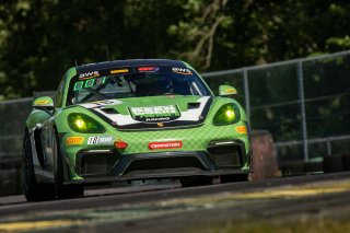 #18 Porsche 718 Cayman GT4 RS Clubsport of Eric Filgueiras and Steven McAleer, RS1, GT4 America, Pro-Am, SRO America, VIR, Virginia International Rcaeway, Alton, Virginia, June 2022.
 | Regis Lefebure/SRO