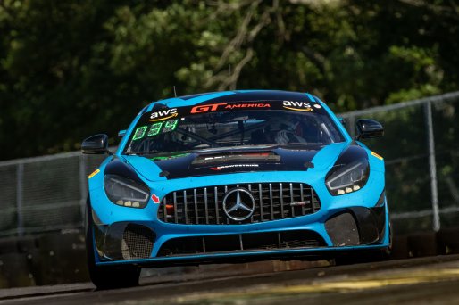 #79 Mercedes-AMG GT4 of Chris Gumprecht, RENNtech Motorsports, GT America Powered by AWS, GT4, SRO America, VIR, Virginia International Rcaeway, Alton, Virginia, June 2022.
 | Regis Lefebure/SRO