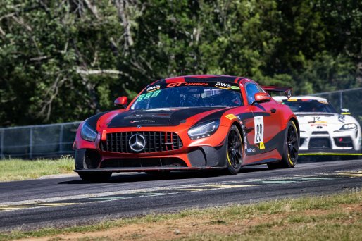 #89 Mercedes-AMG GT4 of Custodio Toledo, RENNtech Motorsports, GT America Powered by AWS, GT4, SRO America, VIR, Virginia International Rcaeway, Alton, Virginia, June 2022.
 | Regis Lefebure/SRO