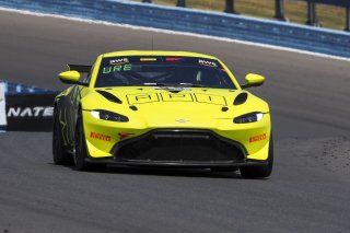 #55 Aston Martin Vantage AMR GT4 of Moisey Uretsky and Justin Piscitelli, Accelerating Performance, GT4 America, Pro-Am, SRO America, Watkins Glen International raceway, Watkins Glen, NY, July 2022..
 | Brian Cleary/SRO