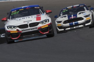 #82 BMW M4 GT4 of James Walker Jr. and Devin Jones, BimmerWorld, GT4 America, Pro-Am, SRO America, Watkins Glen International raceway, Watkins Glen, NY, July 2022..
 | Brian Cleary/SRO