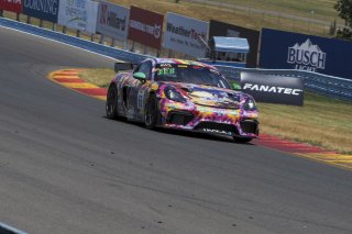 #66 Porsche 718 Cayman GT4 RS Clubsport of Derek DeBoer and Jason Alexandris, The Racers Group, GT4 America, Am, SRO America, Watkins Glen International raceway, Watkins Glen, NY, July 2022..
 | Brian Cleary/SRO